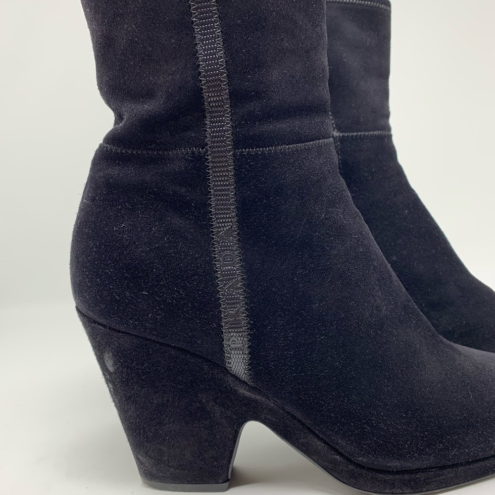 PRADA SUEDE ANKLE BOOTS